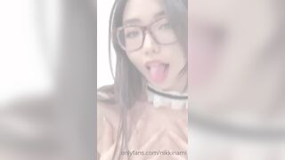 Nikkinami Pretty Asian Nerdy Slut Hot Sexy Onlyfans Video