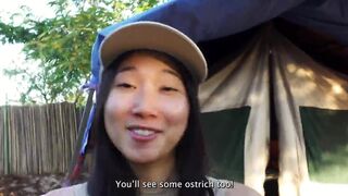 Pretty Asian Babe Gets Her Pussy Banged By Big Cock While Her Trip Video