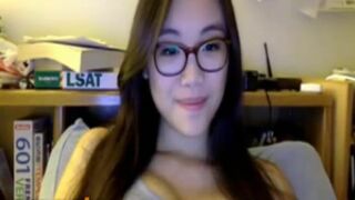 Horny Asian Cute Chick Revealing Her Awesome Tits Leaked Cam Video