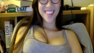 Horny Asian Cute Chick Revealing Her Awesome Tits Leaked Cam Video