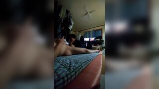 Asian Shy Girlfriend Sucking Boyfriends Cock In Bedroom Video