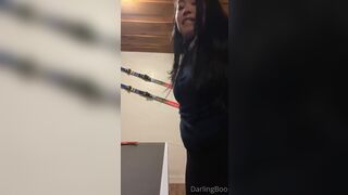 Darlingboo Horny Babe Undressing and Revealing Her Curvy Big Booty By Spreading Booty Cheeks Onlyfans Video