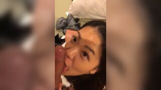 Asian Wife Gives a Quick Blowjob To Her Husband Before Leaving For Work Video