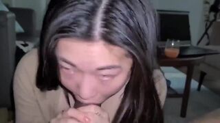 Asian babe Get Fucked Deep in the Mouth by a Big Black Cock Video