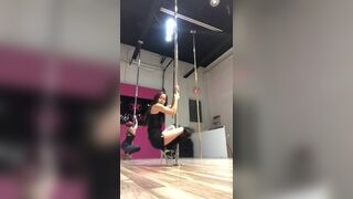 Horny Petite Asian Babe Hot Pole Dancing Cam Video