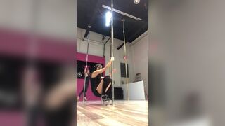 Horny Petite Asian Babe Hot Pole Dancing Cam Video