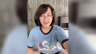 Erikasbulbasaur Revealing Her Awesome Cute Tits With Stripteasing Onlyfans Video