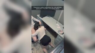 Asian Secretary Gets Horny While Working and Fucks Him On the Office Video