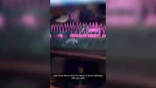 Asian Wife Doing Blowjob While He Works Video