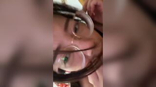 Nerdy Asian Fucked Rough In Doggy Video