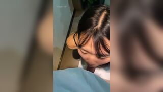 Horny Asian House Maid Giving Head On Knees Video