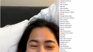 Gorgeous Asian Babe Revealing Her Big Tits In A Cam To Cam Chat Video