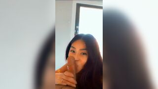 Cute Asian Girl Sucking Cock Passionately Video