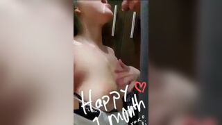 Amazing Asian Getting Huge Cumshot On the Mouth Video