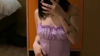 Ozarayau Asian Hottie In Tight Underwear Mirror Cam Video