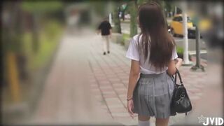 Asian School Teen StripTeases On the Classroom and Shows Off her Hot Nude Body Video