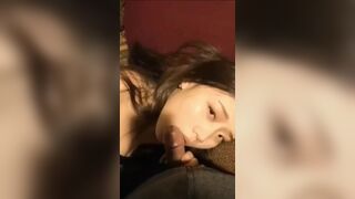Amateur Asian Doing a Quick Blowjob on Bf Video