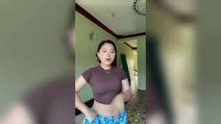 Cute Asian WIth Perfect Figure Dancing Video