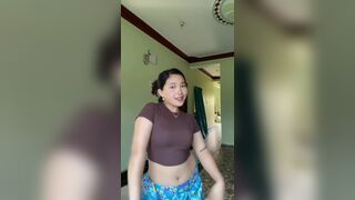 Cute Asian WIth Perfect Figure Dancing Video