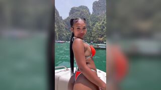 Pretty Hot Asian Girl In Bikini Outdoor Video