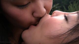 Horny Asian Lesbian Teen Kissing Themselves Threesome Video