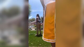 Sexy Chubby Asian With Huge Ass Shaking On Cam Outdoor Video