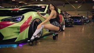 Curvy Asian Baddie In Car Show
