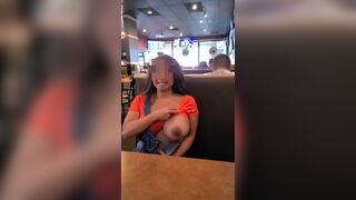 Asian Mom Showing Off Her Tits In Public Restaurant Leaked Video