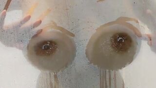 Hot Asian Stepmom Rubbing Ripples And Booty On Shower Glass Leaked Video