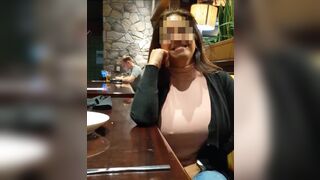 Pinay Mom Shows Her Big Melons Outdoor In Public Cafe Leaked Video