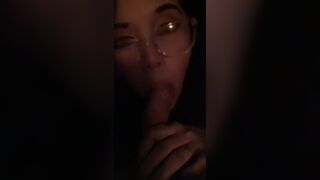 Nerd Chick Giving Blowjob To Her Classmate Leaked Video