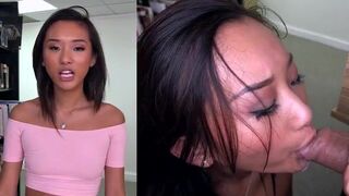 Sweet Asian Tiktok Girl Sucking Cock And Having Huge Facial Video