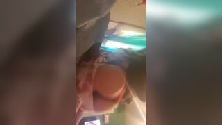 College Lusty Teen Shows Her Big Booty In Thong Video