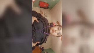 Asian Cute Lusty Babe Shows Tits And Booty In Snapchat Video