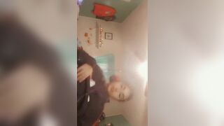 Asian Cute Lusty Babe Shows Tits And Booty In Snapchat Video