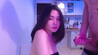 Pretty Asian Sucking Her Boyfriend On Cam Stream Video