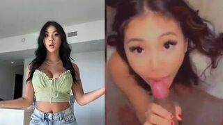 Gorgeous Tiktok Model Giving Head To A Black Cock Video