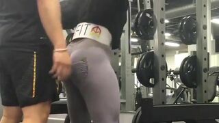 Pretty Asian Gf With Curvy Hot Booty Working Out In Gym Video