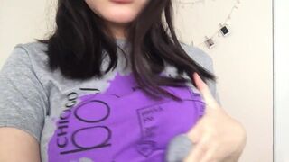 Teen Pinay Babe Squeezing Her Round Tits Video