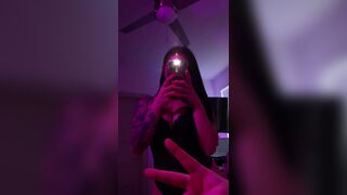 Pretty Horny Asian Showing Off On Bed Video