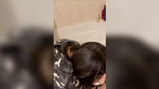 Pretty Asian Showing her Tits On Mirror Video