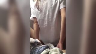 Amateur Asian Getting Rough Fucked in Cowgirl Position By her Boyfriend Cam Video