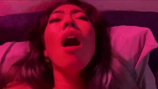 Wild Asian Gf Fucked Hardcore On Bed While Chocking Video