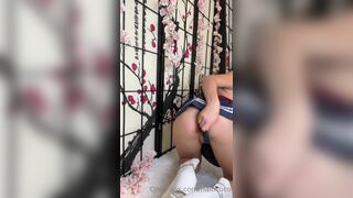 Halococo Asian Showing Off Booty Slapping it Onlyfans Video