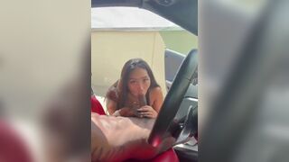Asian Sucking Big Cock Of Her Black Bf On Car Outdoor Video