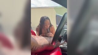 Asian Sucking Big Cock Of Her Black Bf On Car Outdoor Video