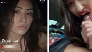 Half Asian Babe Sucking BBC On Car Video