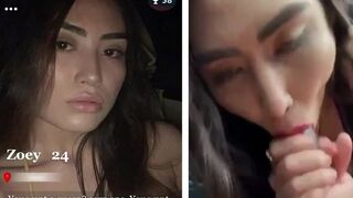 Half Asian Babe Sucking BBC On Car Video