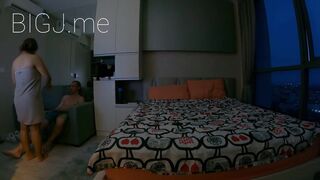 Bald Horny Guy Fucks Her Asian Gf Hardcore On the Bed Video