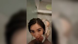 Ginasavagex Slutty Asian Sucking Hard Cock On Shower Video